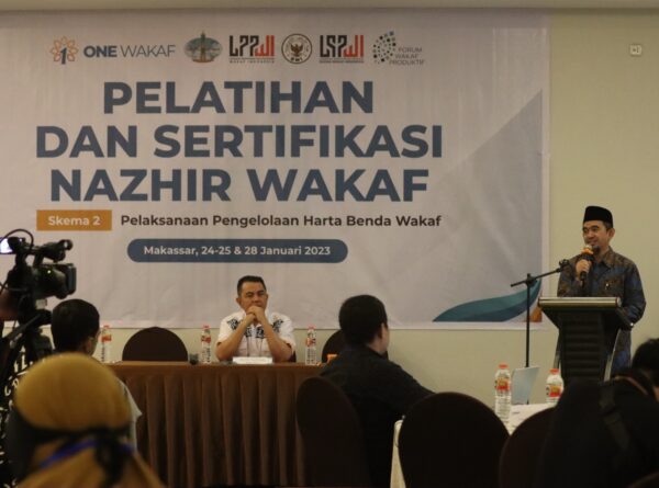 Pelatihan dan Sertifikasi Nazhir Wakaf, Ustaz Rahmat Abdurrahman Tegaskan Pentingnya Profesionalisme Bagi Nazhir